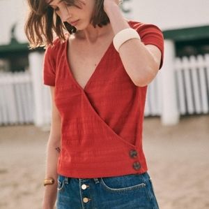 Sézane Jess Summer Collection Top (Ecru/White)